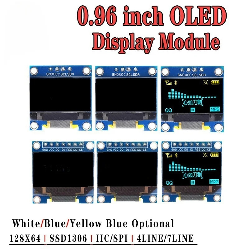 0.96 inch OLED IIC Serial Whit - Ssd1306 ulasan dan harga