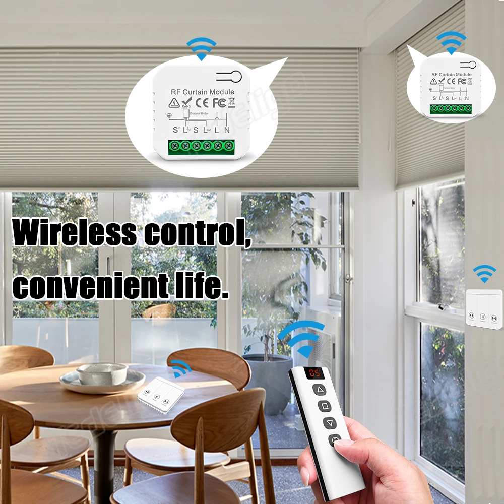 433 MHz RF Curtain Switch Modu - Joystick Module ulasan dan harga