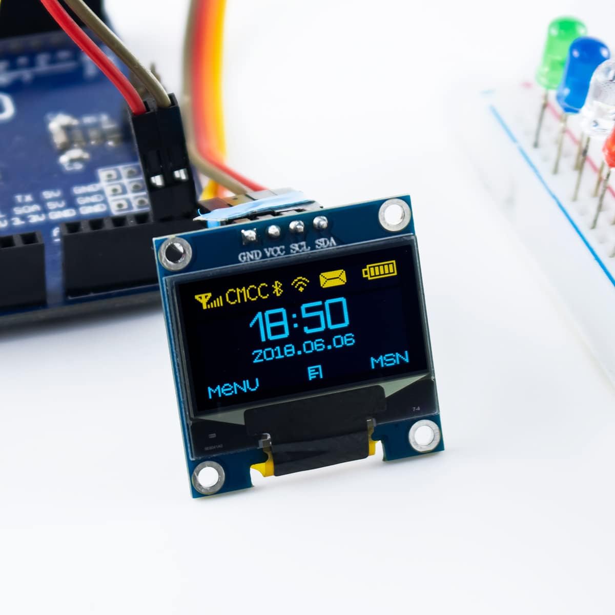5 Pcs 0.96 Inch OLED I2C IIC D - Ssd1306 ulasan dan harga