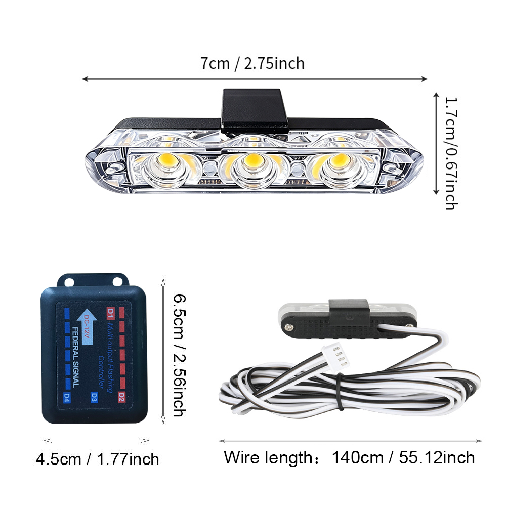  3LED 8 Modules Car Grille Fl - Joystick Module ulasan dan harga